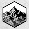 Dãy Núi (Mountain Range) 2D Wall Art - Thumbnail 2