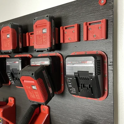 Bộ treo tường đa năng cho máy, pin và sạc Einhell Power X-Change