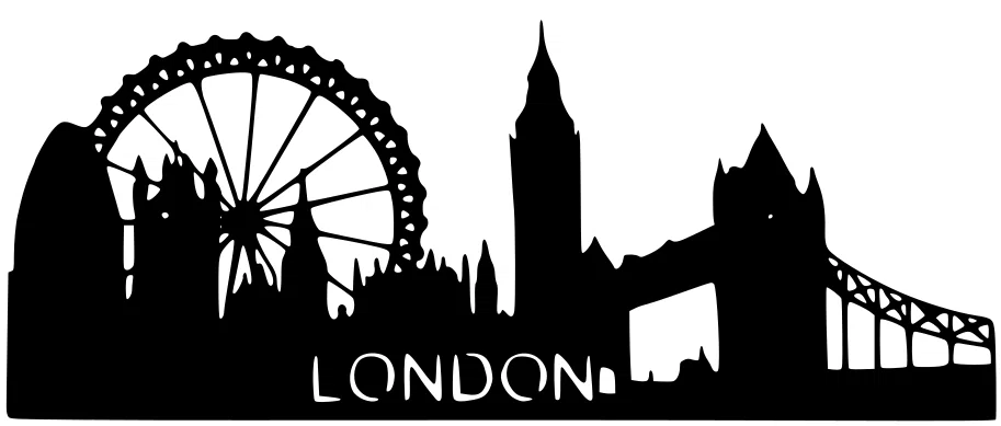 Mô hình treo tường đường chân trời London (London Skyline) in 3D - Image 1