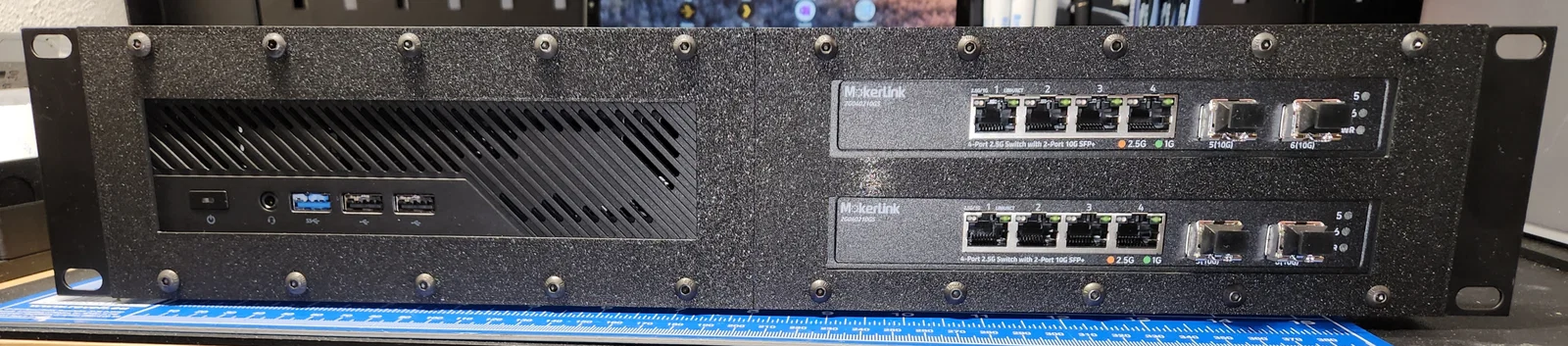 Khung gắn 3D cho Minisforum MS-01 vào tủ Rack 19 inch 2U - Image 5