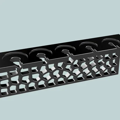 Giá treo tua vít họa tiết Voronoi - Giải pháp sắp xếp công cụ thông minh
