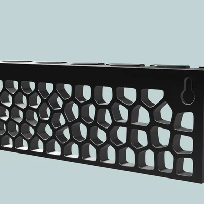 Giá treo tua vít họa tiết Voronoi - Giải pháp sắp xếp công cụ thông minh