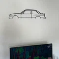 Mô hình trang trí treo tường BMW E30 Silhouette ấn tượng - Thumbnail 1
