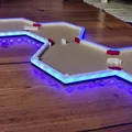Kênh LED module cho panel lục giác + sleeve Geometry Wall Art - Thumbnail 2