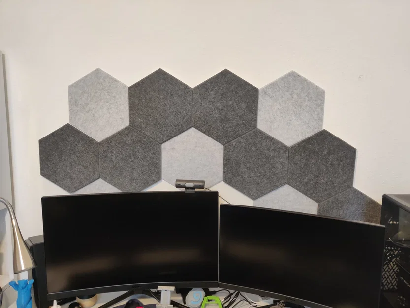 Kênh LED module cho panel lục giác + sleeve Geometry Wall Art - Image 4