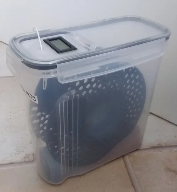 Nắp/insert nắp hộp ngũ cốc 4L dạng tam giác (lưu trữ & dẫn filament) - Image 2