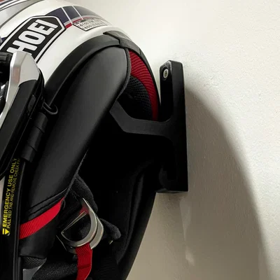 Giá đỡ mũ bảo hiểm kèm móc treo áo khoác in 3D tiện lợi