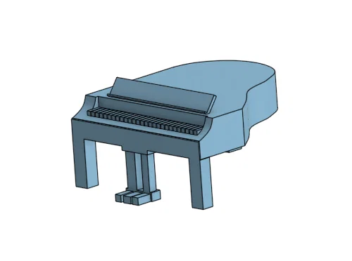 Mô hình đàn Piano Grand (Grand Piano) tinh xảo để in 3D - Image 1