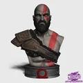 Mô hình tượng bán thân Kratos (God of War) dùng trang trí 3D - Thumbnail 6