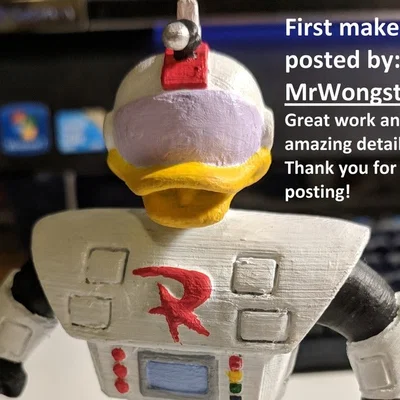 GizmoDuck! – Mô hình RoboDuck tạo dáng, đứng vững (STL)