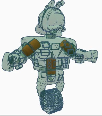 GizmoDuck! – Mô hình RoboDuck tạo dáng, đứng vững (STL) - Image 10