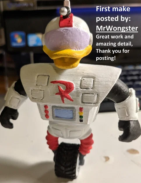 GizmoDuck! – Mô hình RoboDuck tạo dáng, đứng vững (STL) - Image 13