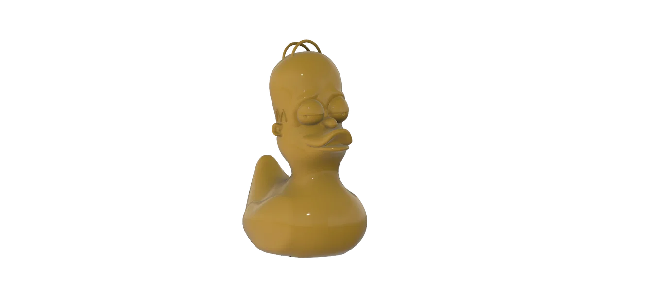 Mô hình vịt Homer Simpson Jeep Duck độc đáo cho xe Jeep - Image 1