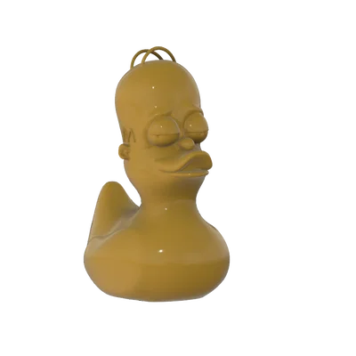 Mô hình vịt Homer Simpson Jeep Duck độc đáo cho xe Jeep
