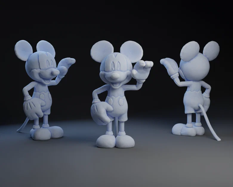 Mô hình 3D chuột Mickey Mouse xinh xắn trang trí bàn làm việc - Image 1