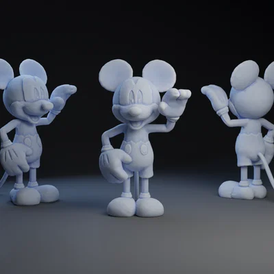 Mô hình 3D chuột Mickey Mouse xinh xắn trang trí bàn làm việc