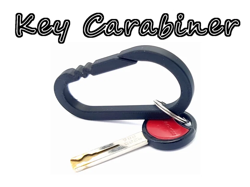 Móc khóa Carabiner in 3D tiện dụng cho chìa khóa - Image 1