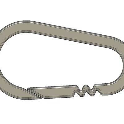 Móc khóa Carabiner in 3D tiện dụng cho chìa khóa