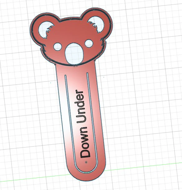 Kẹp sách hình Koala đáng yêu - Mẫu in 3D đơn giản và tinh tế - Image 1