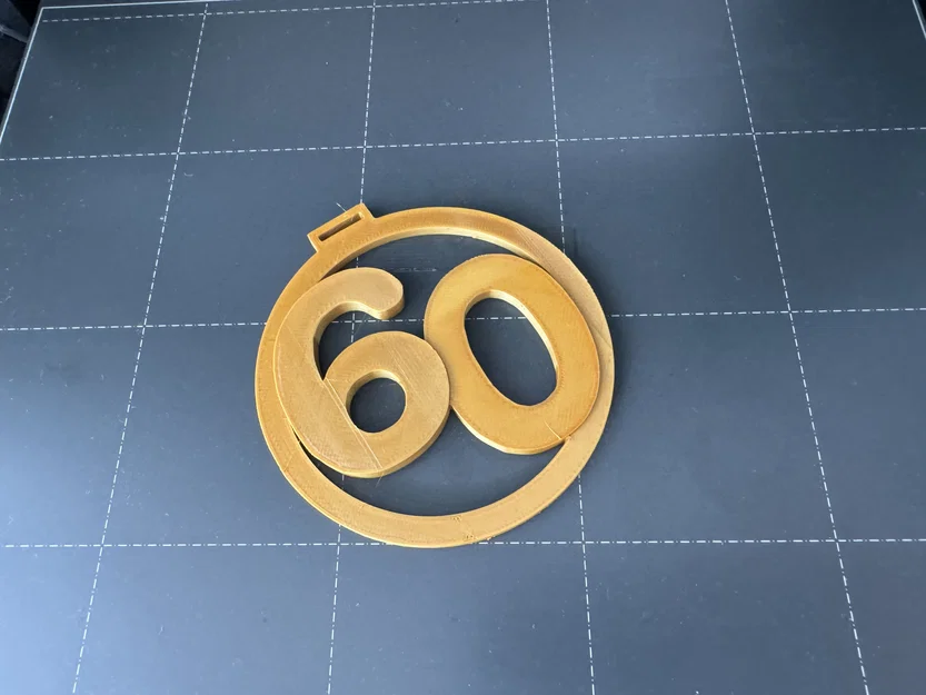 Mẫu huy chương in 3D kỷ niệm sinh nhật 60 tuổi độc đáo - Image 2