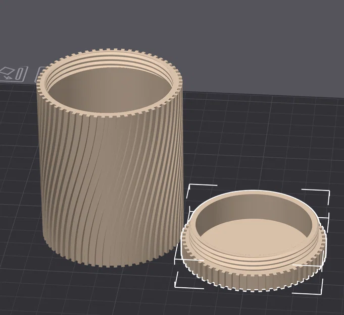 Hộp Đựng Đồ Xoắn Ốc Có Nắp Vặn Tiện Dụng Cho Mọi Không Gian - Image 1