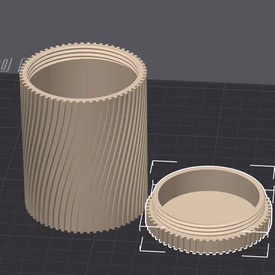 Hộp Đựng Đồ Xoắn Ốc Có Nắp Vặn Tiện Dụng Cho Mọi Không Gian