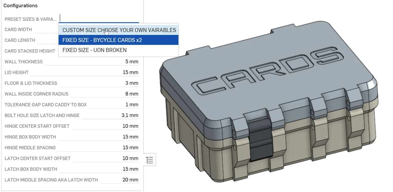 Hộp Rugged Parametric Configurable trên OnShape CAD - Image 1