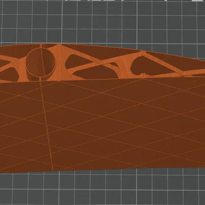 Mô hình cánh máy bay RC Vase Mode NACA 4412 in 3D