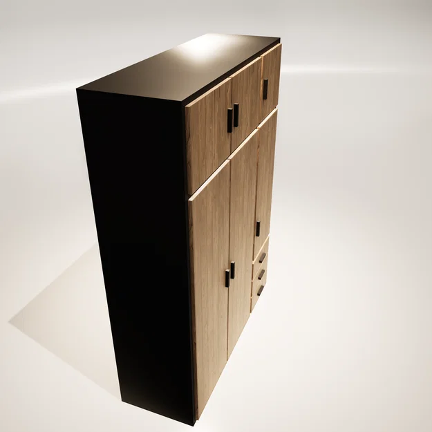 Tủ Quần Áo Miniature (Armoire) Dành Cho Nhà Búp Bê Và Diorama - Image 6