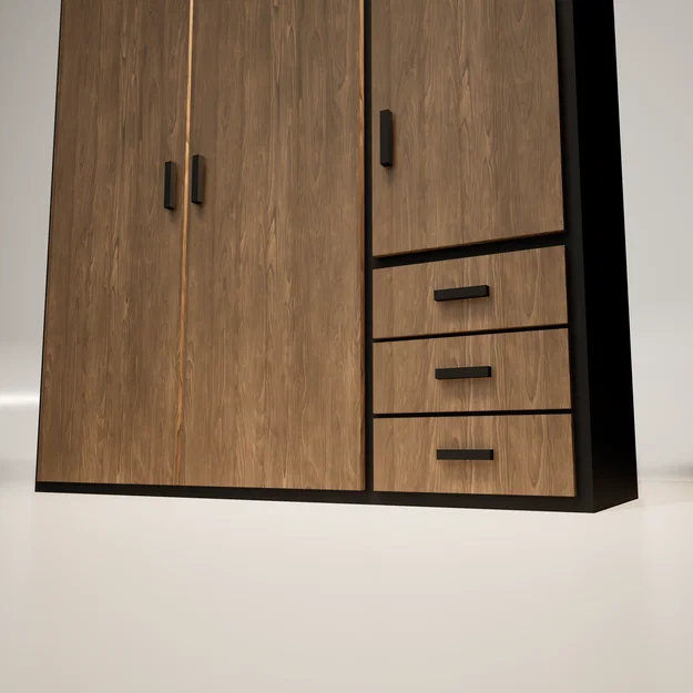 Tủ Quần Áo Miniature (Armoire) Dành Cho Nhà Búp Bê Và Diorama - Image 9