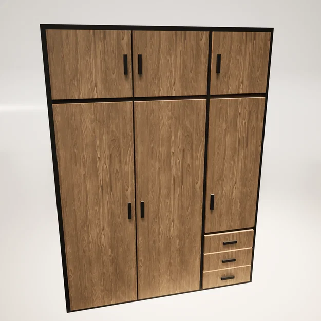 Tủ Quần Áo Miniature (Armoire) Dành Cho Nhà Búp Bê Và Diorama - Image 10