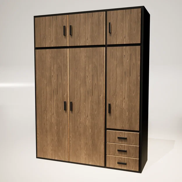 Tủ Quần Áo Miniature (Armoire) Dành Cho Nhà Búp Bê Và Diorama - Image 11