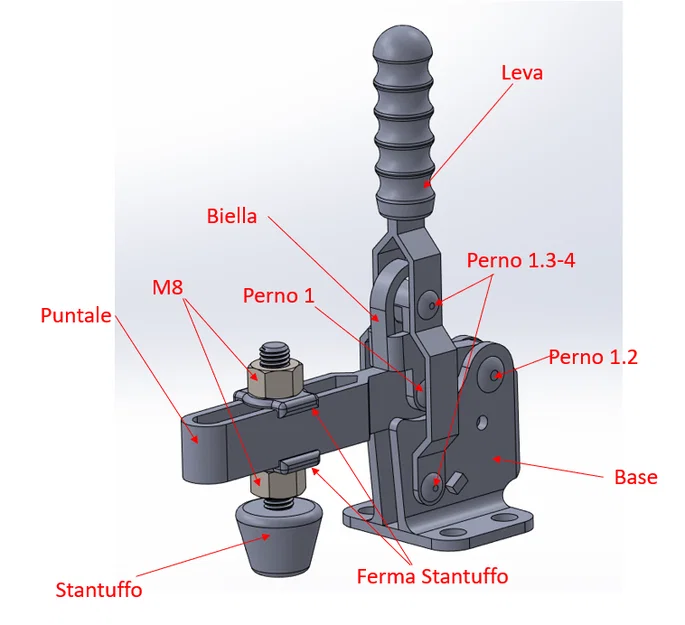 Bộ kẹp đòn bẩy đứng (Vertical Toggle Clamp) in 3D hữu ích - Image 5