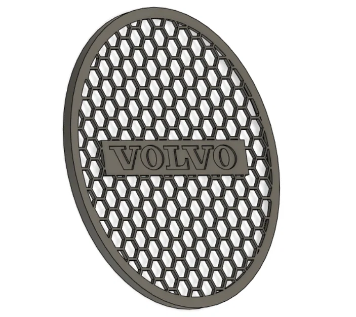 Mặt che loa trang trí logo Volvo cho xe tải - Mẫu in 3D độc đáo - Image 3