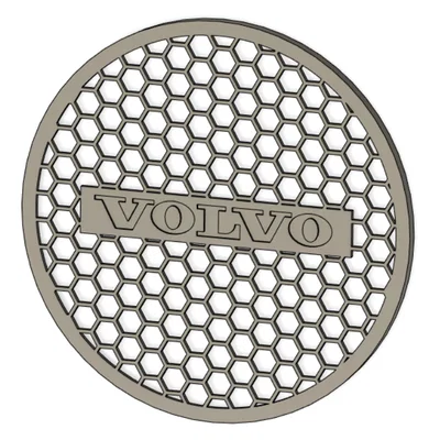 Mặt che loa trang trí logo Volvo cho xe tải - Mẫu in 3D độc đáo