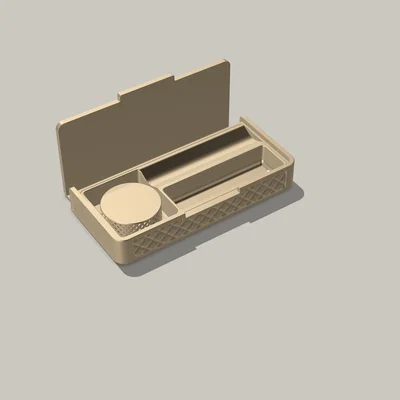 Hộp đựng đa năng in 3D có kèm phụ kiện xay và khay cuốn
