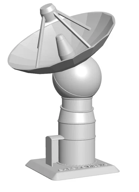 Mẫu antenna parabolic dish với trục xoay điều chỉnh được - Image 1
