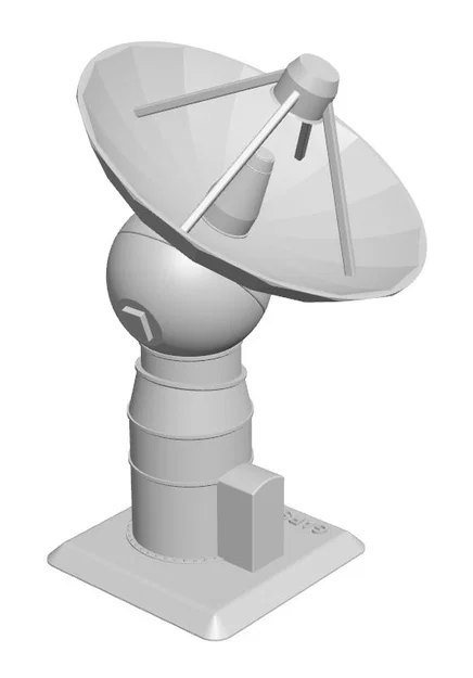 Mẫu antenna parabolic dish với trục xoay điều chỉnh được - Image 2