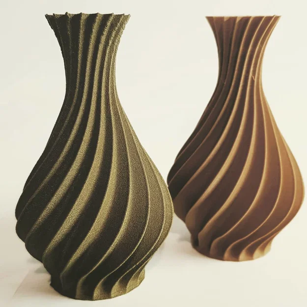 Mẫu bình hoa Spiral 3D trang trí tinh tế - File in 3D decor - Image 1