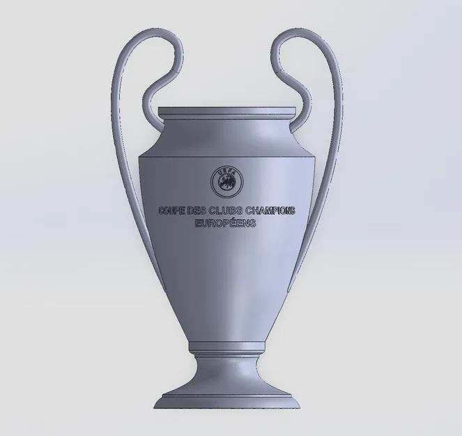 Mô hình 3D Cúp Champions League trang trí đẹp mắt - Image 1