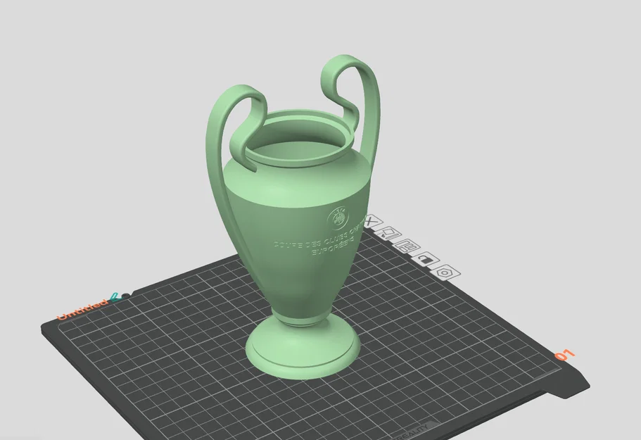 Mô hình 3D Cúp Champions League trang trí đẹp mắt - Image 4