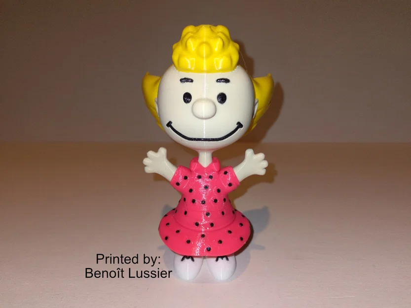 Mô hình 3D Sally Brown (Peanuts) – STL in 3D - Image 4