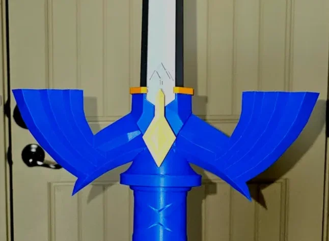 Mô hình 3D Master Sword Zelda với chi tiết Triforce cực đẹp - Image 1