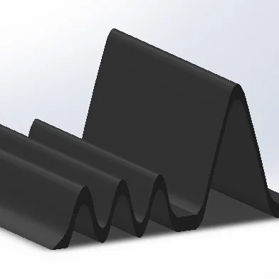 Giá đỡ điện thoại hình sóng (Wave Phone Holder) in 3D đẹp mắt