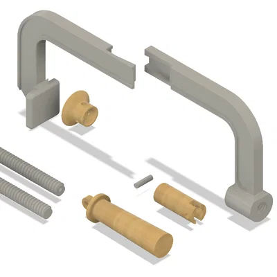 C-Clamp (G-Clamp) – Kẹp chữ C cho vật dày, 2 phiên bản
