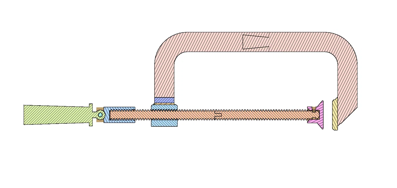 C-Clamp (G-Clamp) – Kẹp chữ C cho vật dày, 2 phiên bản - Image 3