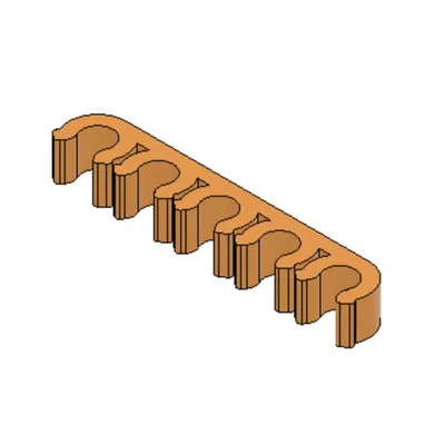 Kẹp ống PTFE dạng tham số (Parametric PTFE tube clip)