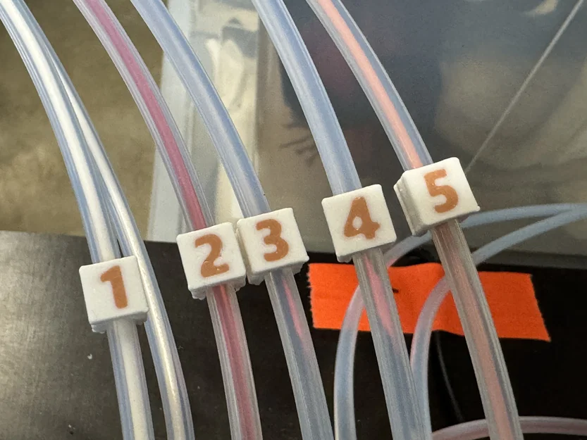 Kẹp đánh số ống PTFE ID cho MMU (multicolor) - Image 2