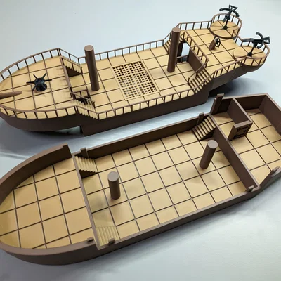 Tàu Prop D&D (Sơn 2 Màu) Khổ Lớn - Large-Format