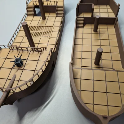 Tàu Prop D&D (Sơn 2 Màu) Khổ Lớn - Large-Format